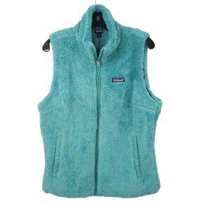 Patagonia Women's Teal Sherpa Fleece Vest